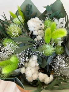 Dried flowers bouquet - green