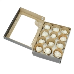Everlasting roses (preserved) white - small - set 12 pcs