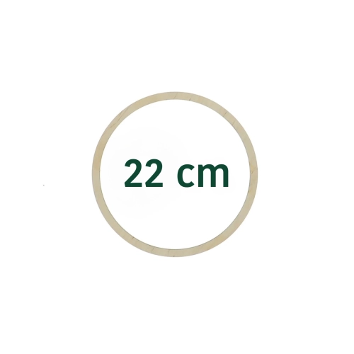 Drewniana obręcz (koło, baza) do wianka, makramy 22 cm