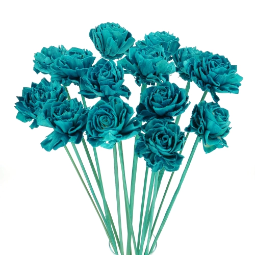 Shola flower - sea blue dahlia - stem