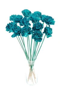 Shola flower - sea blue dahlia - stem