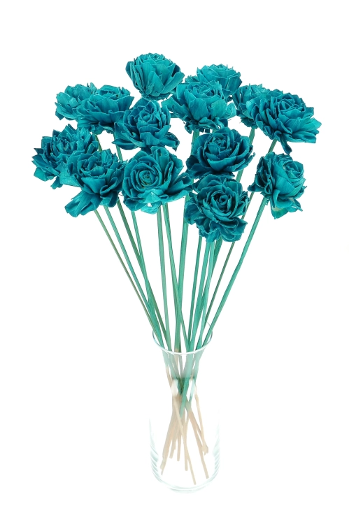 Shola flower - sea blue dahlia - stem