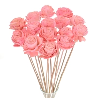 Shola flower - pink rose - stem