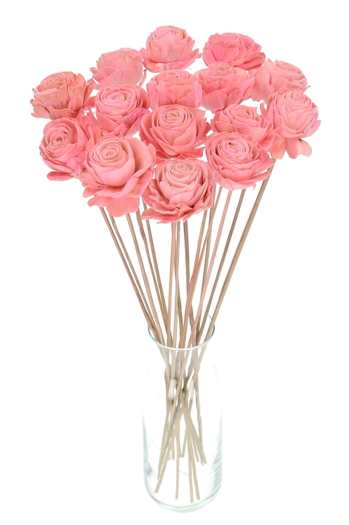 Shola flower - pink rose - stem