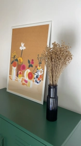 Dried golden Linum (Flax) - bunch - dried flowers