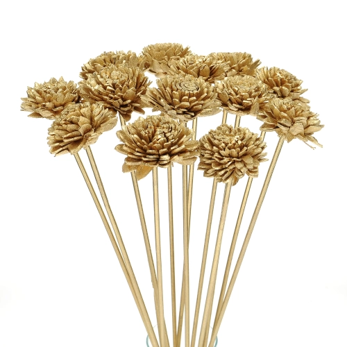 Shola flower - gold zinnia - stem