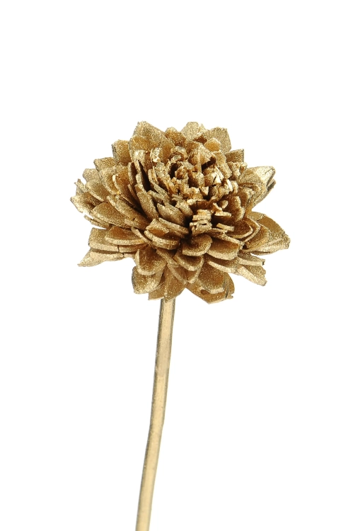 Shola flower - gold zinnia - stem
