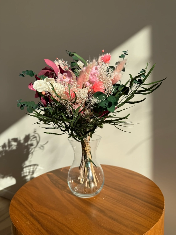 Dried flowers bouquet - pink