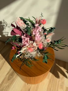 Dried flowers bouquet - pink