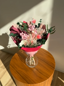 Dried flowers bouquet - pink