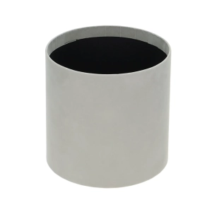 Velour flower box - grey - 15x15 cm
