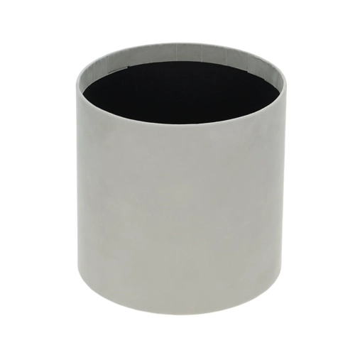 Velour flower box - grey - 15x15 cm