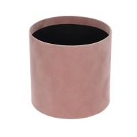 Velour flower box - dusty pink - 15x15 cm