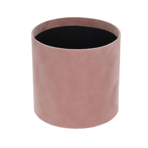 Velour flower box - dusty pink - 15x15 cm