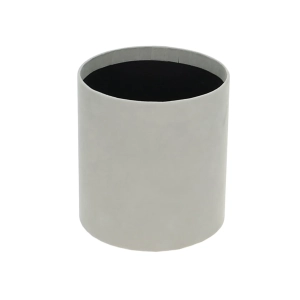 Velour flower box - grey - 12x13 cm