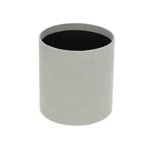 Velour flower box - grey - 12x13 cm