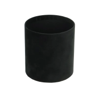 Velour flower box - black - 12x13 cm