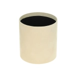 Velour flower box - cream - 12x13 cm