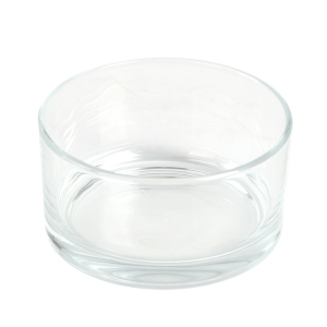 Glass vessel, bowl, vase for ikebana