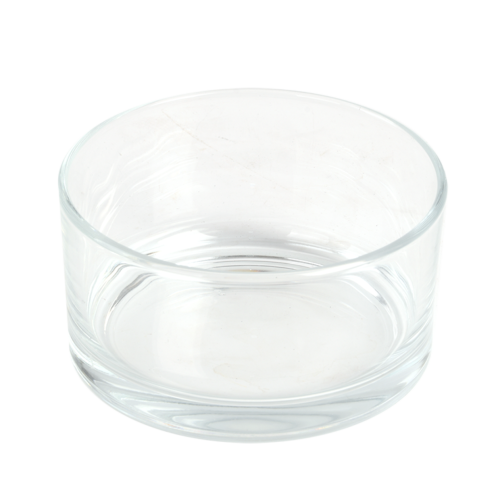 Glass vessel, bowl, vase for ikebana