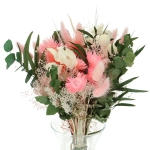 Dried flowers bouquet - pink, standard