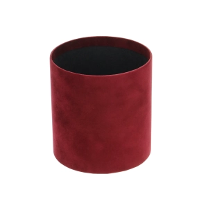 Velour flower box - burgundy - 12x13 cm