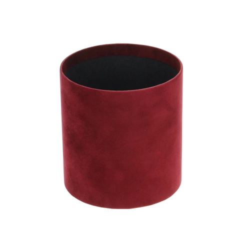 Velour flower box - burgundy - 12x13 cm