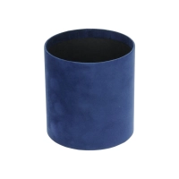 Velour flower box - navy blue - 12x13 cm