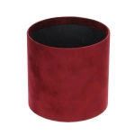 Velour flower box - burgundy - 15x15 cm