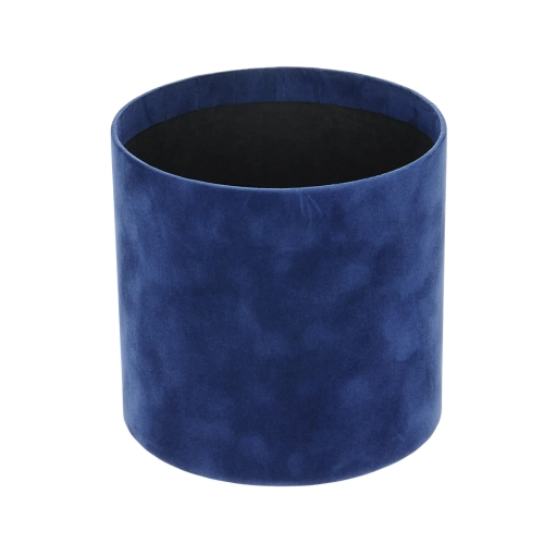 Velour flower box - navy blue - 15x15 cm