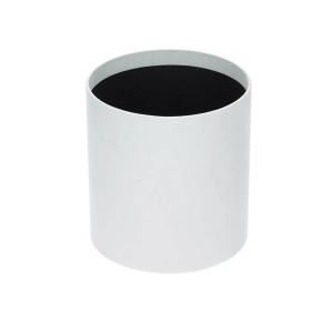 Velour flower box - white - 12x13 cm
