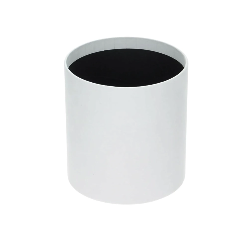 Velour flower box - white - 12x13 cm