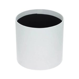 Velour flower box - white - 15x15 cm