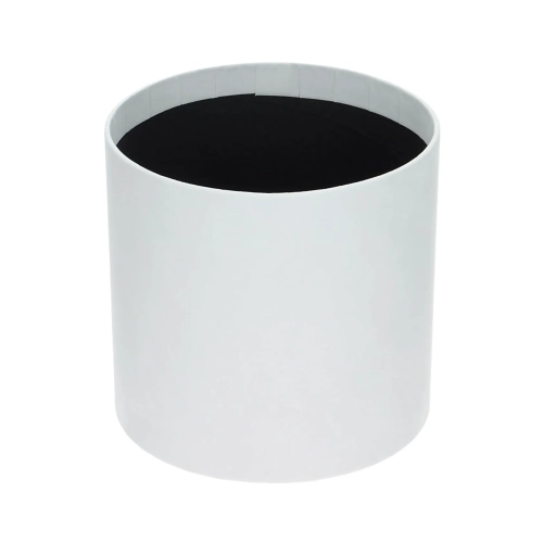 Velour flower box - white - 15x15 cm