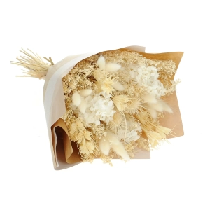 Dried flowers bouquet - cream