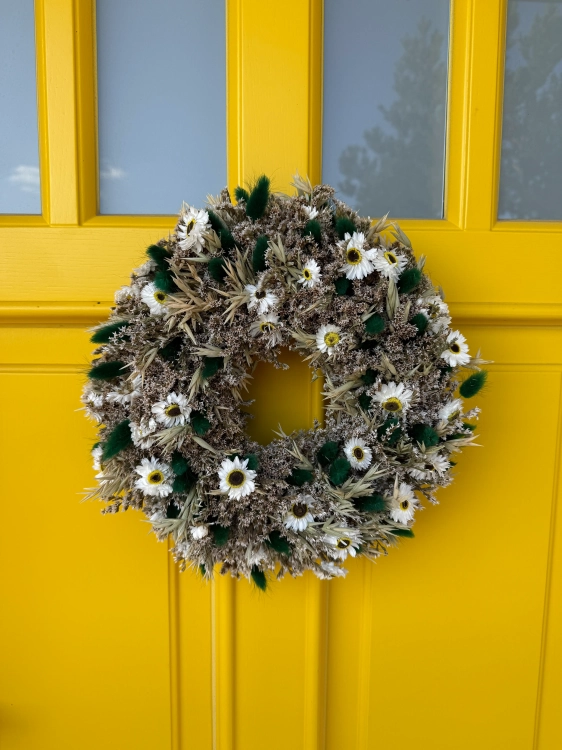 Dried flowers wreath -  30 cm - Harmony