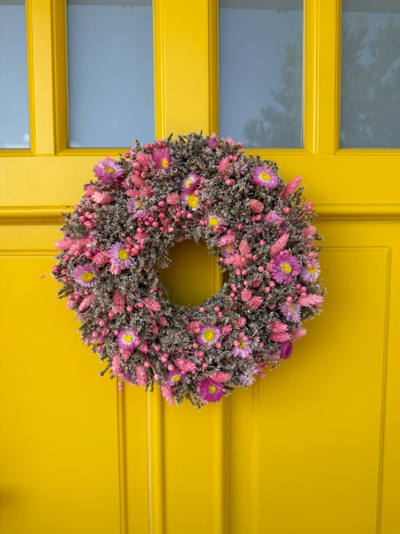 Dried flowers wreath -  30 cm - Charm