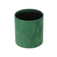 Velour flower box - green - 12x13 cm