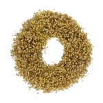 Dried linen wreath - natural - 30 cm
