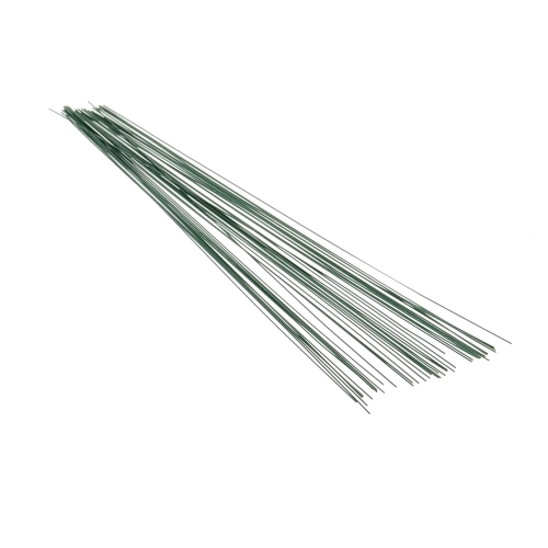 Drut florystyczny wyrobowy, zielony 0,8 mm x 30 cm - 40 szt. 