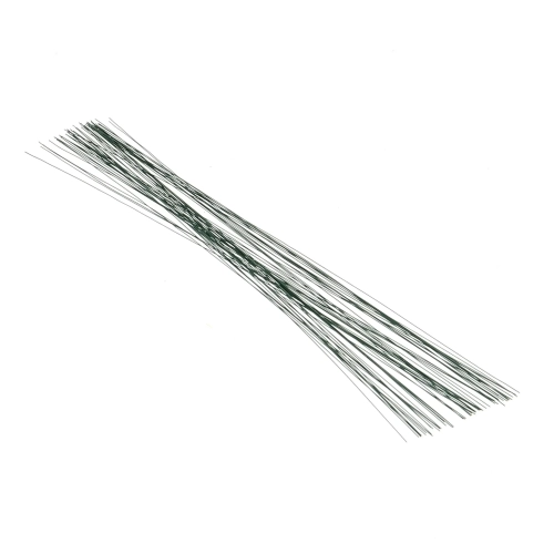 Drut florystyczny wyrobowy, zielony 0,4 mm x 30 cm - 60 szt. 