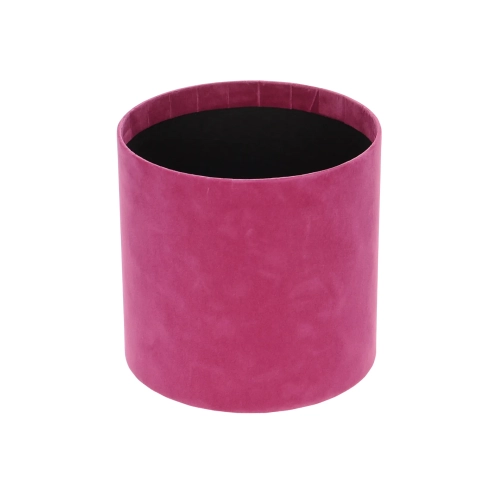 Velour flower box - fuchsia - 12x13 cm