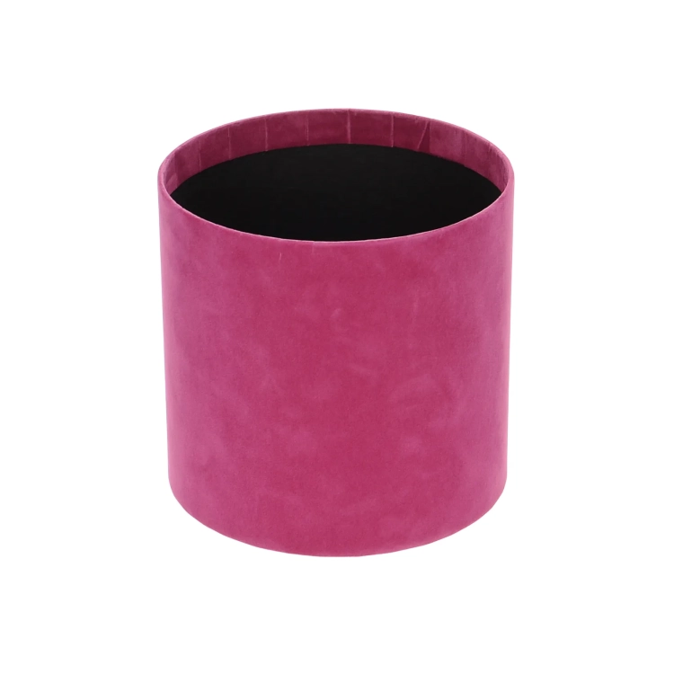Velour flower box - fuchsia - 12x13 cm
