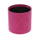 Velour flower box - fuchsia - 15x15 cm