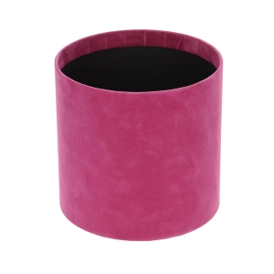 Velour flower box - fuchsia - 15x15 cm
