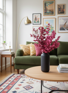 Preserved Eucalyptus Stuartiana Pink - bunch