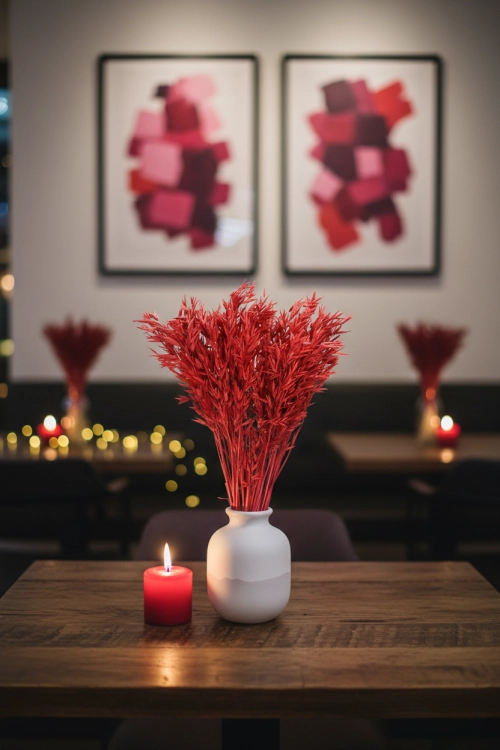 Dried red Avena - bunch ~50 stems