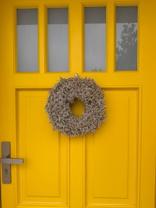 Dried limonium wreath - 30 cm