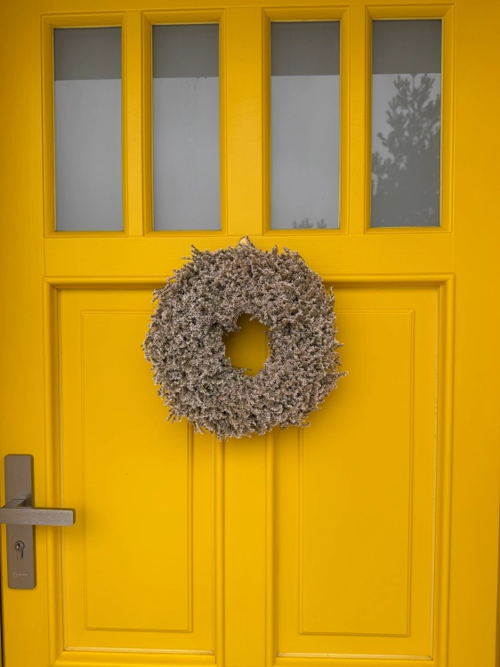 Dried limonium wreath - 30 cm