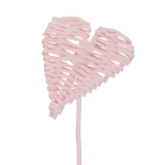 Decorative heart on a stick - pink